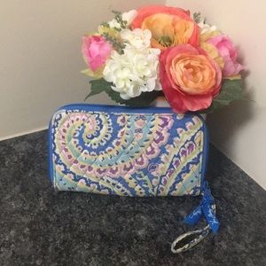 Vera Bradley paisley wristlet